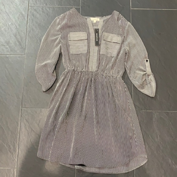 Monteau Dresses & Skirts - 💥💥3 FOR $20💥💥NWT, Black n white striped dress